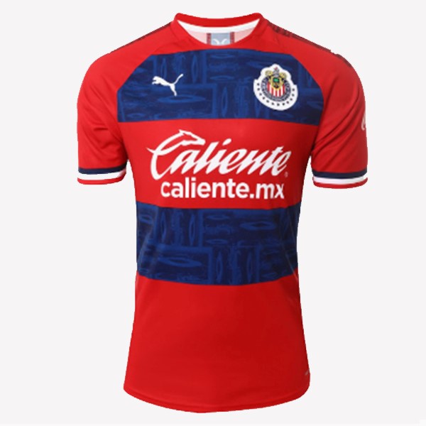 Thailande Maillot Football CD Guadalajara Domicile Femme 2019-20 Rouge Bleu